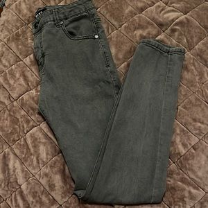 Boys ash gray skinny skater jeans